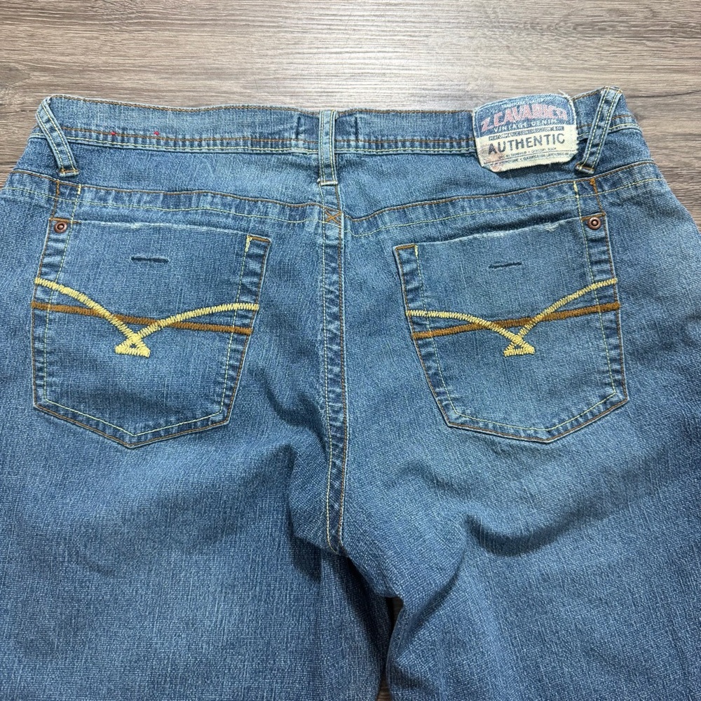 Z Cavaricci Bootcut Jeans Womens Size 16 Medium Wash Stretch Denim Y2K - Picture 13 of 16
